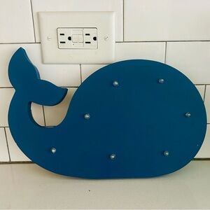 NoJo Whale Shaped Lighted Nursery Decor